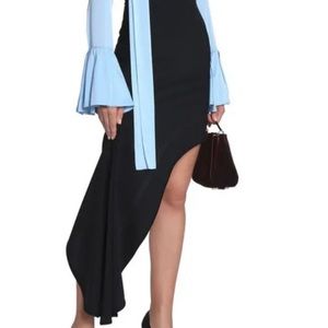 Ellery Minimalism Asymmetric Cady Mini Skirt